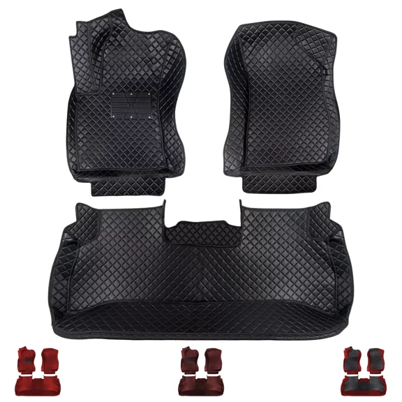 Fit for Chevrolet Trailblazer FWD 2021-2024 Car Floor Mats, 3D Modeled Leatherette Floor Liner Full Set All Weather Protection Black