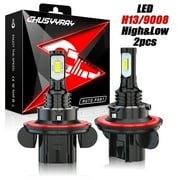 Fit for Chevy HHR 2006-2011 6000K White 2X H13 Car LED Headlight Bulbs 9008 Hi&Lo Beam