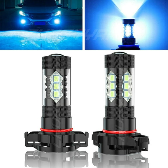 Fit for Chevy Traverse 2018 2019 2020 LED Fog Driving Light 2504 8000K Blue Bulbs Plug&Play 5202 Pack of 2