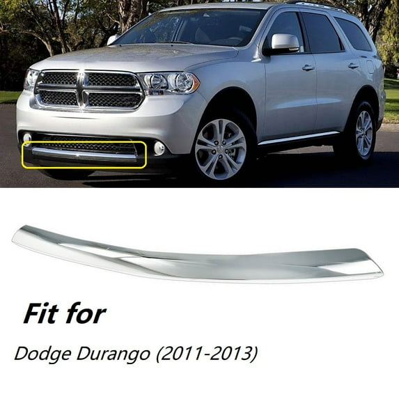Fit for Dodge Durango 2011-2013 Front Bumper Trim, Chrome