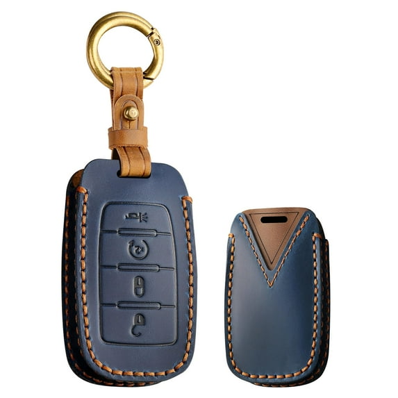 Fit for Dodge Key Fob Cover with Keychain Key Case Protection Fit for 2019-2022 Dodge RAM 1500 2500 Case Holder Protector Keychain