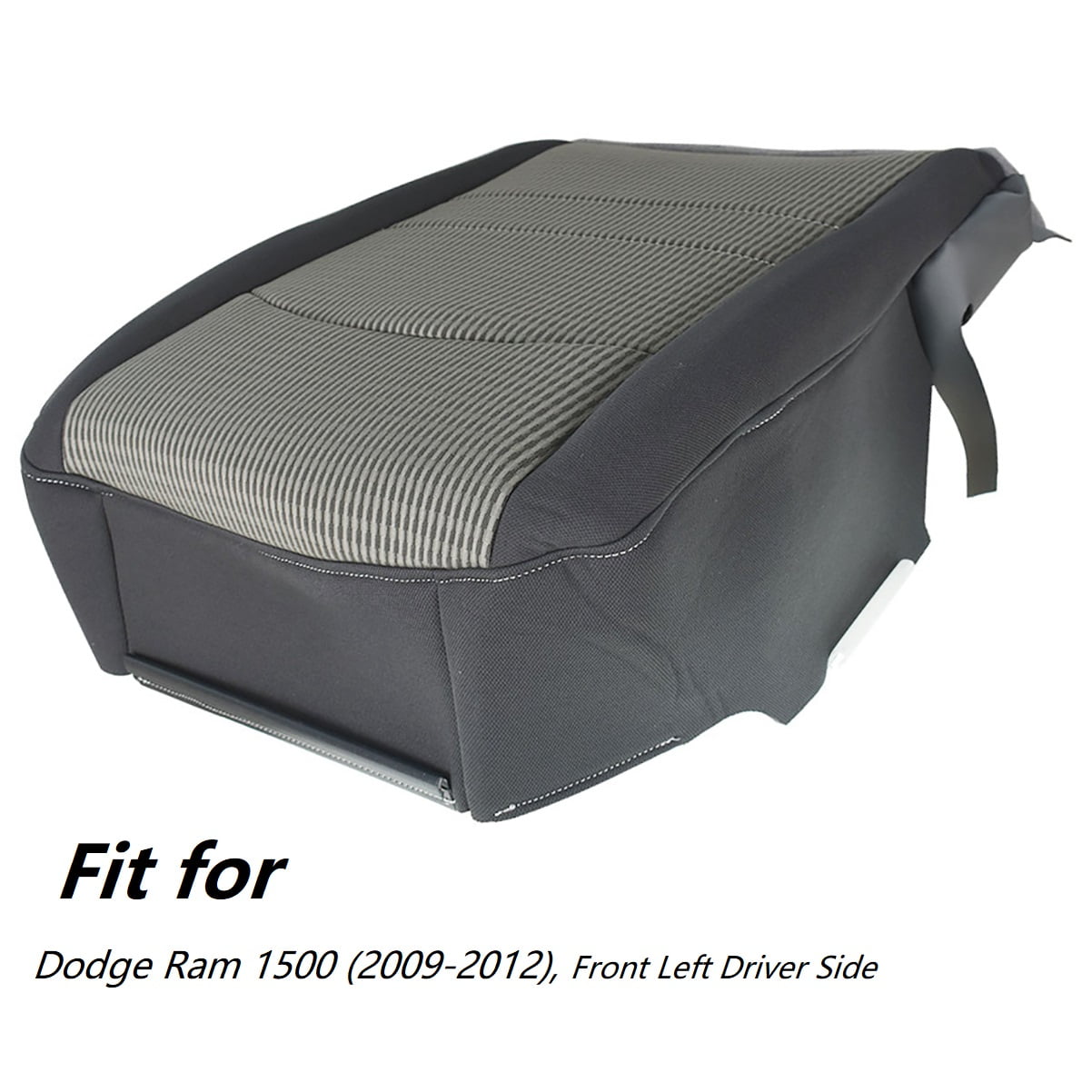 Driver Side Bottom Cloth Seat Cover For 2006-2009 Dodge Ram 2500/3500 Regular Cab - Gray, Direct Replacement 5 thumbnail image