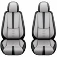 thumbnail image 1 of Fit for Ford 98% Models,2Pcs Waterproof Faux Leather Car Seat Cushions,Car Interior Protectors,Airbag Compatibility,Seat Covers for Car(Grey&Black), 1 of 6