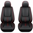 thumbnail image 1 of Fit for Ford 98% Models,2Pcs Waterproof Faux Leather Car Seat Cushions,Car Interior Protectors,Airbag Compatibility,Seat Covers for Car(Red&Black), 1 of 6