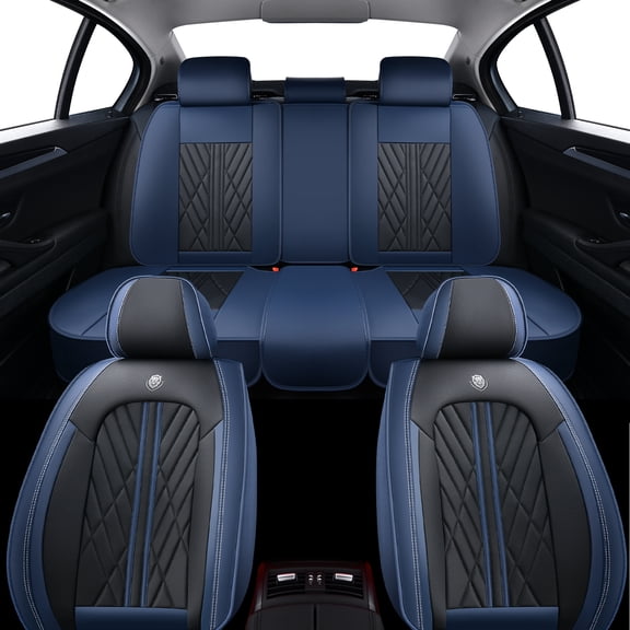 Fit for Ford Edge 2022 Vehicle Seat Covers Soft Leather Waterproof OEM Inspired Fit Comfort Fit Armrest Compatible