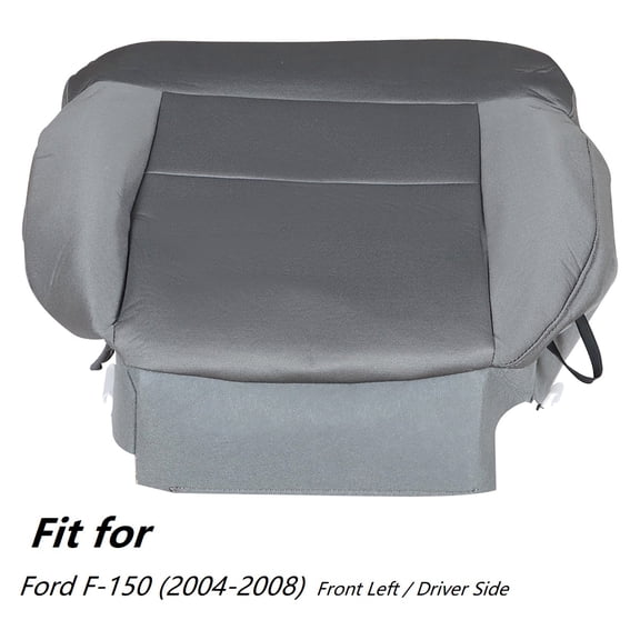 Fit for Ford F-150 2004-2008 Cloth Seat Cushion Cover, Front Left Driver Side, Gray