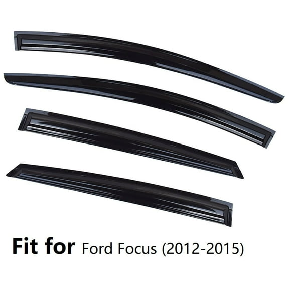 Fit for Ford Focus 2012-2015 Window Vent Visor Rain Deflector Sun Guard (4 Pcs)