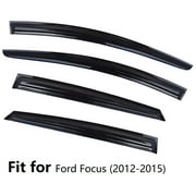 Fit for Ford Focus 2012-2015 Window Vent Visor Rain Deflector Sun Guard 4 Pcs