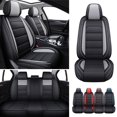 thumbnail image 1 of FANOTEK Ford Focus Black, PU Leather, Waterproof, Cushioned, Front and Rear Seat Covers, 5 Pieces, 1 of 14