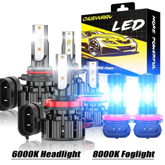 Fit for Honda Pilot 2006-2016 2017 2018 6x Combo LED Headlight + Fog Light Bulbs Plug&Play