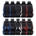 thumbnail image 1 of Fit for Hyundai Accent Veracruz 5pcs Car Seat Covers Full Set Waterproof Faux Leather,Airbag Compatible Automotive Vehicle Cushion Cover (Black&Blue), 1 of 10