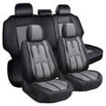 thumbnail image 1 of Fit for Hyundai Kona 2026, Faux Leather Full Set of 5 Seats Airbag Compatible Beautify Interior, Black and Gray Car Seat Covers, Protect Car Seats, 1 of 9