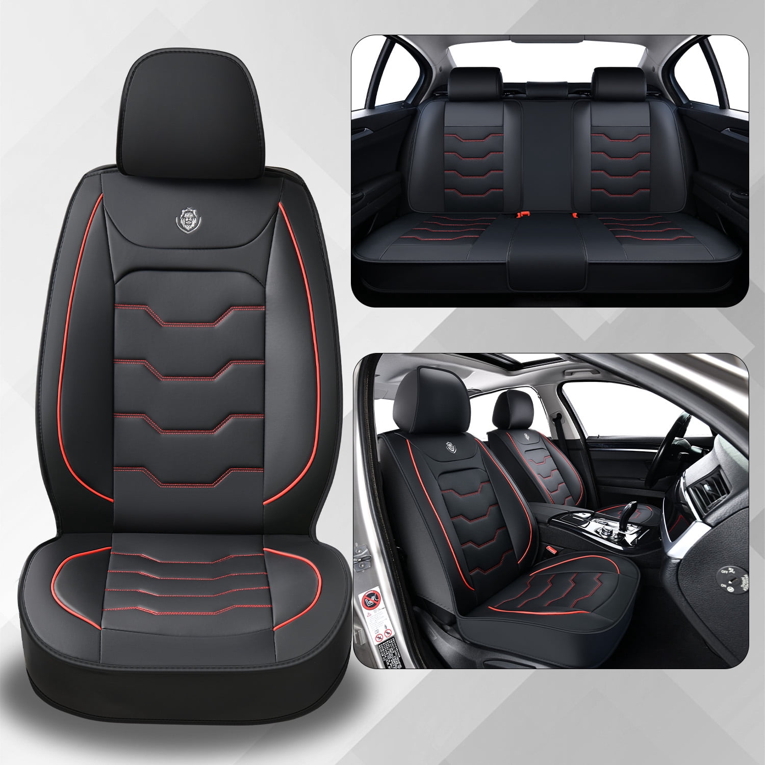 Fit for Infiniti Fx50 2009 Full Set Seat Covers Soft Leather Waterproof ...