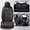 thumbnail image 1 of Fit for JEEP PATRIOT 2014, Red Lines Car Seat Covers, Waterproof Faux Leather 5 Seats Full Set Non-slip Suitable for All Seasons, Protect Car Seats, 1 of 9