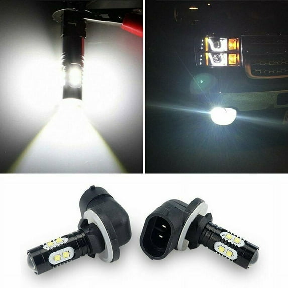 Fit for Kia Rio 2003-2011 Forte 2010-2013 Sedona 2002-2005 881 LED Fog Light Drving Bulbs 6000K White,SHENKENUO