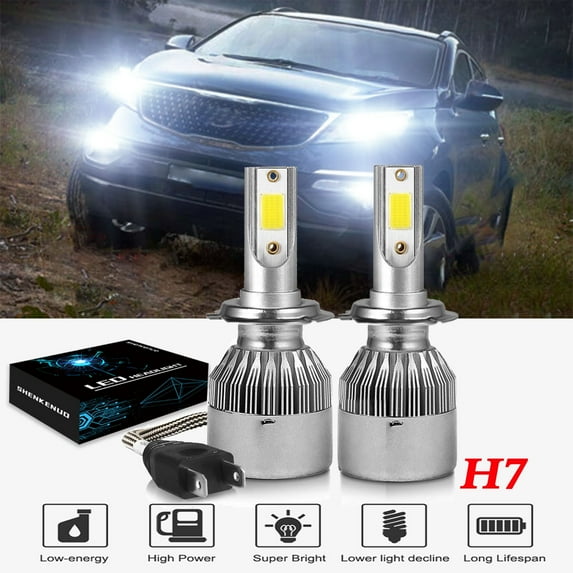 Fit for Kia Sportage 2011-2016 LED Headlight Bulbs,H7 High Beam and Low Beam ,Pack of 2
