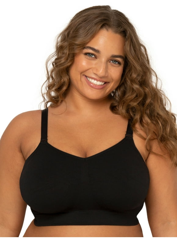 Fit for Me Women's Supportive Seamless Wirefree Bra, Style FT979, Sizes L to 4XL