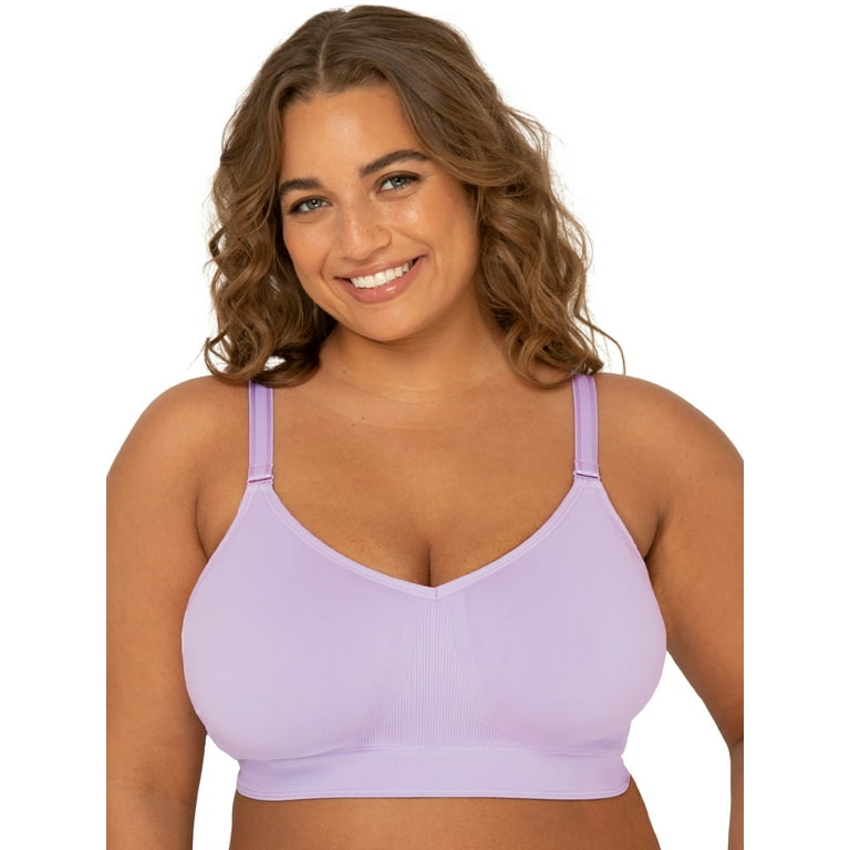 Fit for Me Women's Supportive Seamless Wirefree Bra, Style FT979, Sizes L  to 4XL 