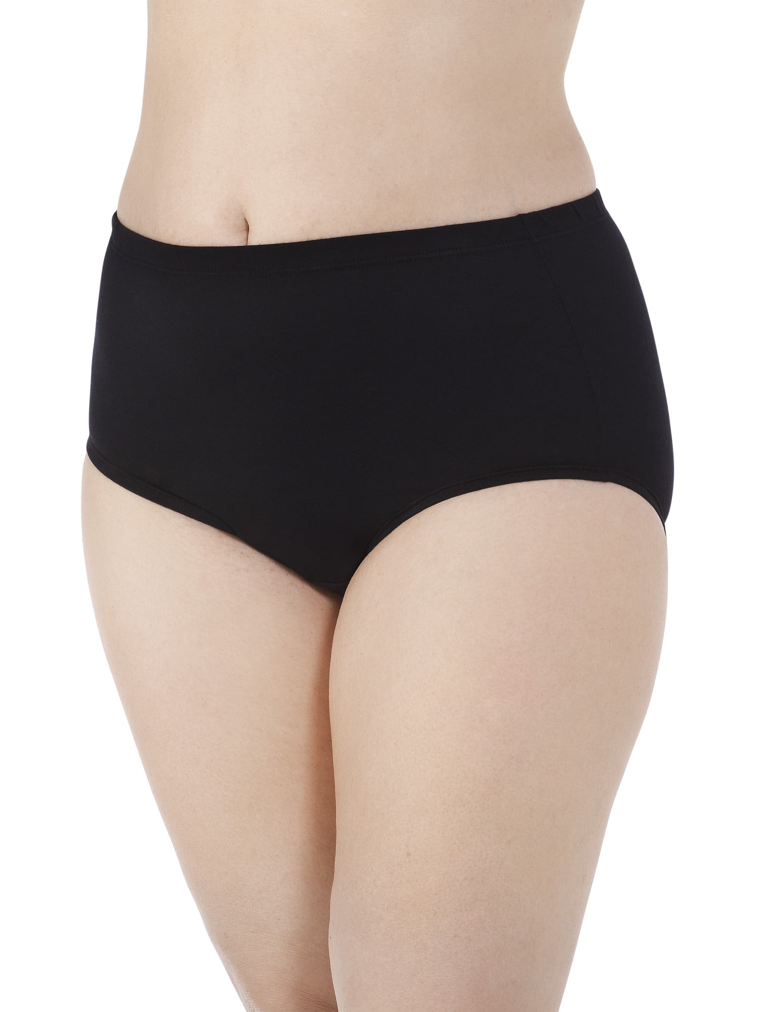 Fit for Me by Fruit of the Loom Women's Plus Breathable Cotton-Mesh Brief Panties - 5 Pack