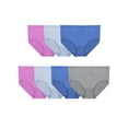 thumbnail image 1 of Fit for Me by Fruit of the Loom Women's Plus Size 360 Cotton Stretch Brief Underwear, 6+1 Bonus Pack, 1 of 10