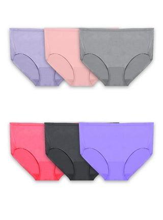 Essentials Women's Mid Rise Underwear (Available in Plus Size), Pack  of 6