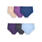 Fit for Me by Fruit of the Loom Women's Plus Size Beyondsoft Brief Underwear, 6 Pack