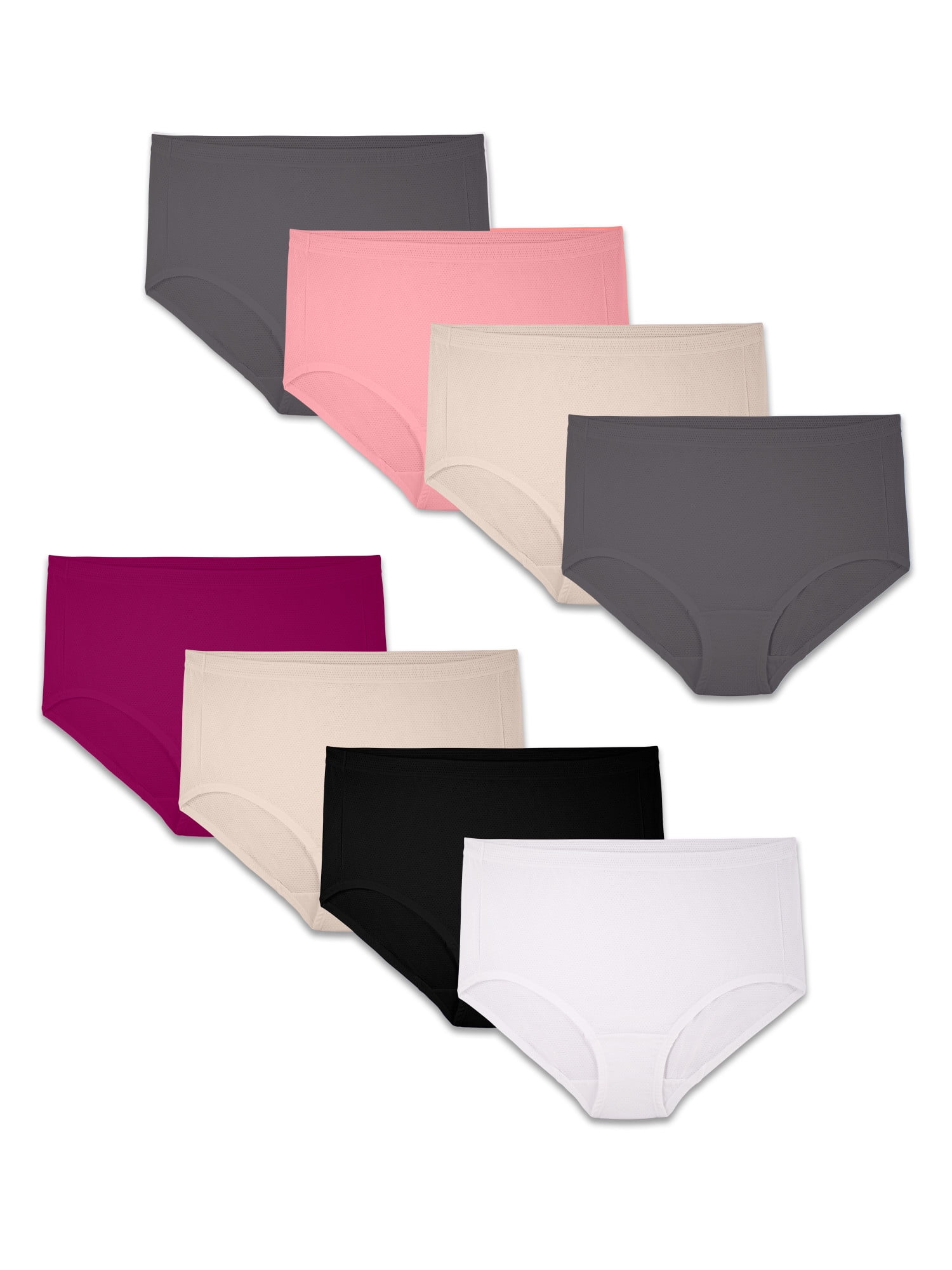 Fit for Me by Fruit of the Loom Women's Plus Size Breathable MicroMesh