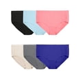 thumbnail image 1 of Fit for Me by Fruit of the Loom Women's Plus Size Cooling Breathable Brief Panties, Moisture-Wicking, Multipacks, Sizes 1X-5X, 1 of 9
