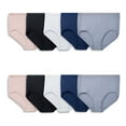 thumbnail image 1 of Fit for Me by Fruit of the Loom Women's Plus Size Cotton Brief Panties, Soft Comfort Waistband, Full Coverage, Multipacks, Sizes 1X–5X, 1 of 12