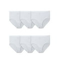 thumbnail image 1 of Fit for Me by Fruit of the Loom Women's Plus Size Cotton Brief Underwear, 6-Pack, 1 of 11