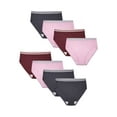 thumbnail image 1 of Fit for Me by Fruit of the Loom Women's Plus Size Cotton Hi-Cut Brief Underwear, 6+2 Bonus Pack, 1 of 5