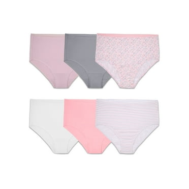 Fit for Me by Fruit of the Loom Women's Plus Size Cotton Stretch Brief Underwear, 6-Pack