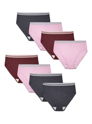 Fit for Me by Fruit of the Loom Women's Plus Size Flexible Fit Brief  Underwear, 6 Pack