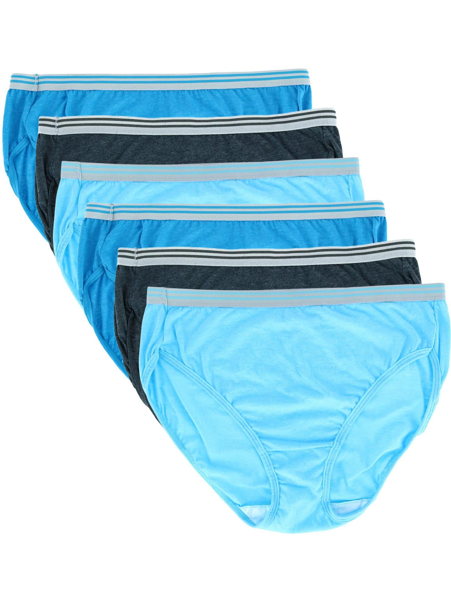 Hanes Women's Nylon Hi-Cut Panties 6-Pack, Style PP73AS 