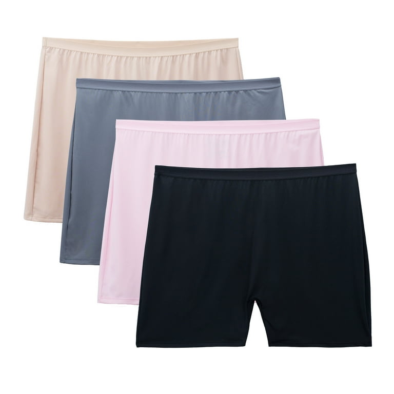 Boy Shorts for Women | Long Panty | Boxer for Girls (Pack of 4) Plus Size