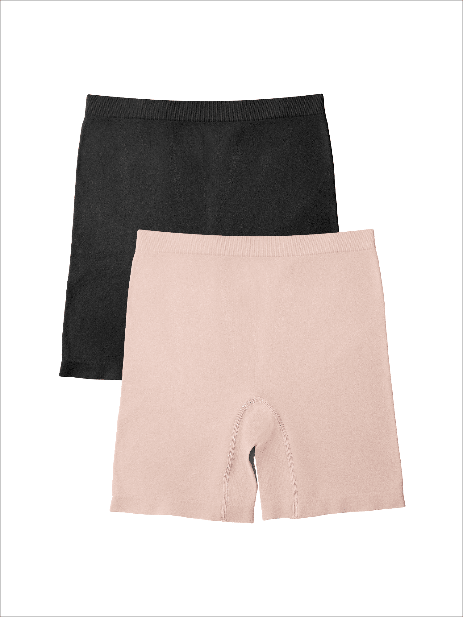 Fit for Me by Fruit of the Loom Women's Plus Size Seamless Short, 2-Pack, Sizes 1X-4X