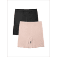 thumbnail image 1 of Fit for Me by Fruit of the Loom Women's Plus Size Seamless Short, 2-Pack, Sizes 1X-4X, 1 of 7