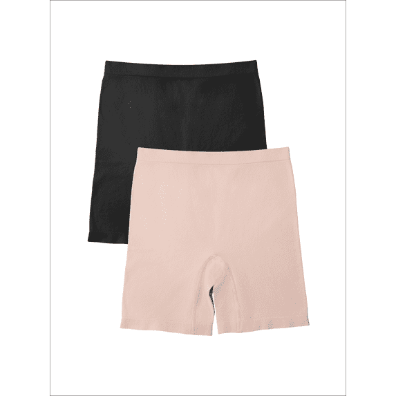 Fit for Me by Fruit of the Loom Women's Plus Size Seamless Short, 2-Pack, Sizes 1X-4X