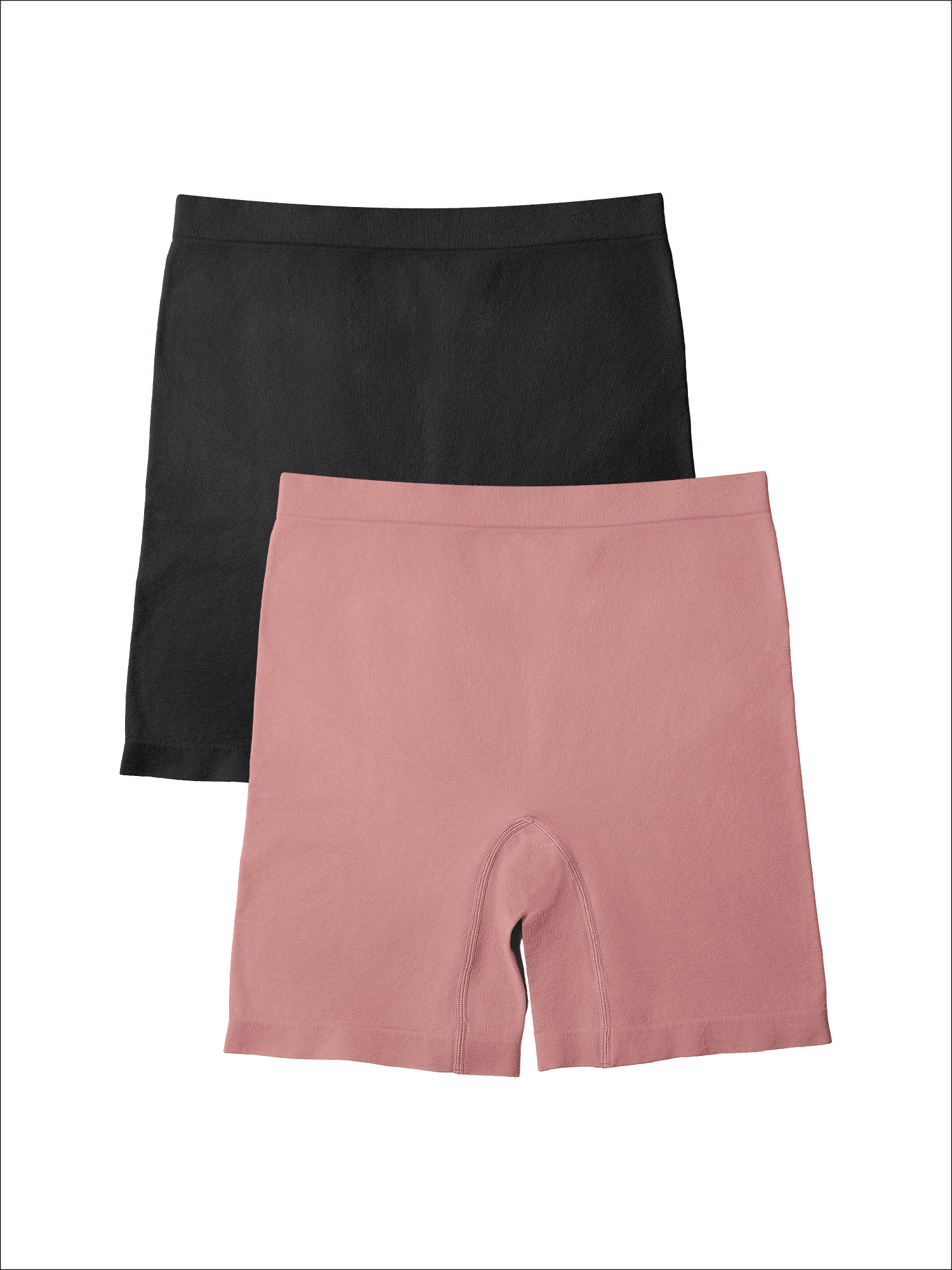 Fit for Me by Fruit of the Loom Women's Plus Size Seamless Short, 2-Pack, Sizes 1X-4X