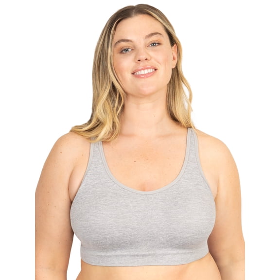 Fit for Me by Fruit of the Loom Women's Supportive Seamless Wirefree Bra, Style FT1048, Sizes L to 4XL