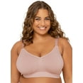 thumbnail image 1 of Fit for Me by Fruit of the Loom Women's Supportive Seamless Wirefree Bra, Style FT979, Sizes L to 4XL, 1 of 9