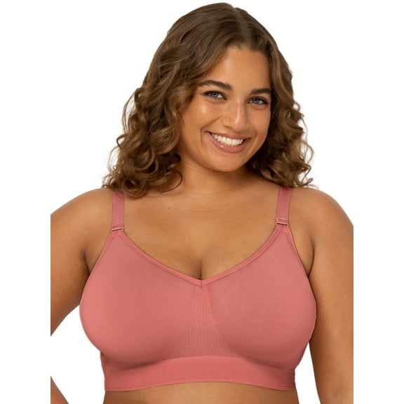 Fit for Me by Fruit of the Loom Women's Supportive Seamless Wirefree Bra, Style FT979, Sizes L to 4XL