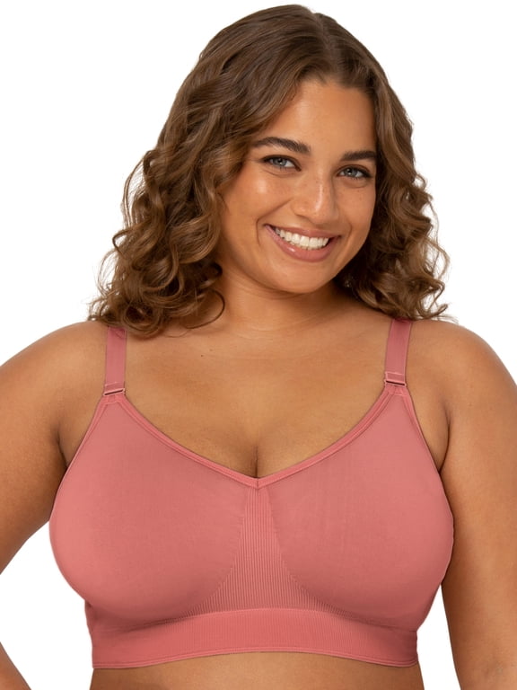 Fit for Me by Fruit of the Loom Women's Supportive Seamless Wirefree Bra, Style FT979, Sizes L to 4XL