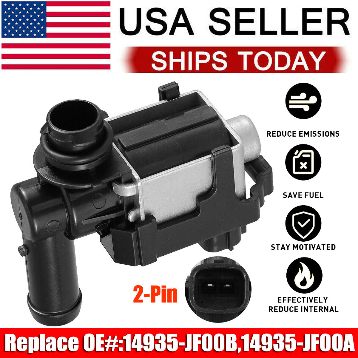 Fit for NISSAN Vapor Canister Purge Solenoid Evap Vent Control Valve