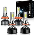 thumbnail image 1 of Fit for SUBARU OUTBACK 2015-2019 LED Headlight Bulbs,9005 HB3 High Beam+H11 Low Beam,4pc, 1 of 10