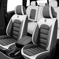 thumbnail image 1 of Fit for Subaru 98% Car Models Waterproof Non-slip Leather Car Seat Cover for Cars(Front and Rear Seats)Suitable for Most Cars SUVs（White/Gray）, 1 of 6