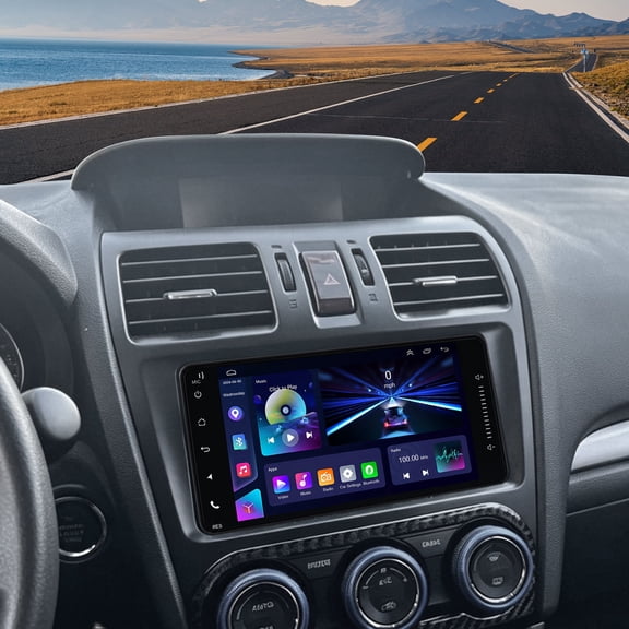 Fit for Subaru Forester 2015, 7 Inch Double Din Android Car Stereo, Wireless CarPlay & Android Auto, GPS Navigation, Bluetooth FM Radio