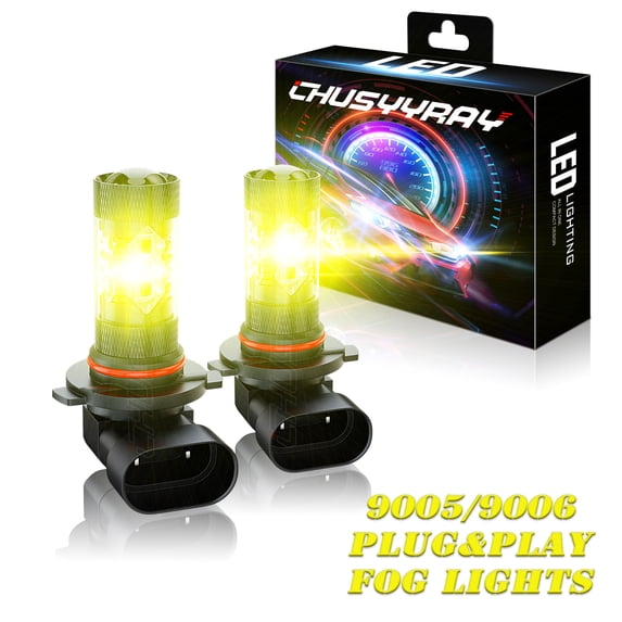 Fit for Subaru Impreza 2008-2011 2PC Golden Yellow 9006 LED Fog Light Bulb Pack of 2