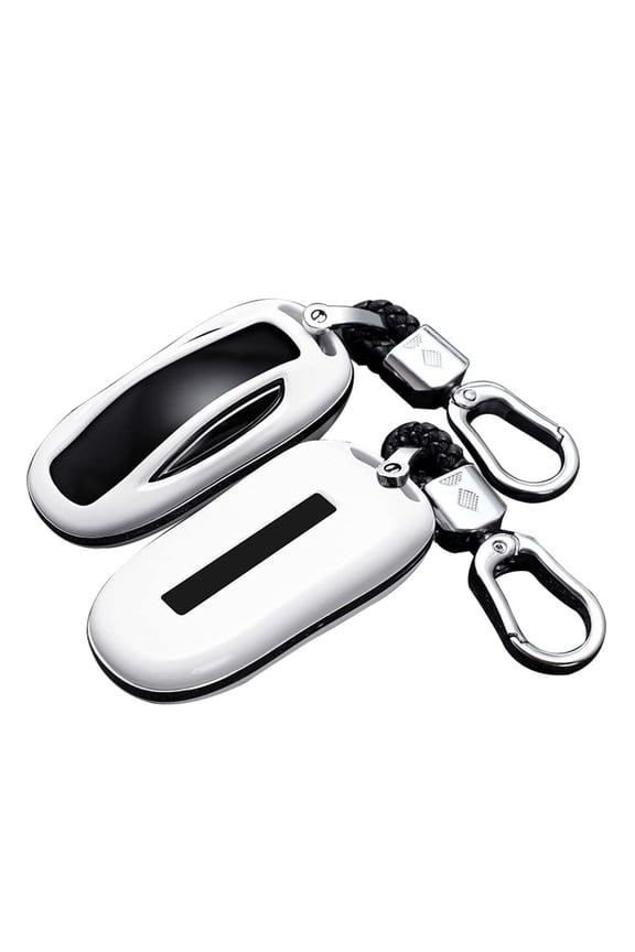 Fit for Tesla Smart Key Cover ABS Plastic Key Protector Shell Fit for Tesla Fit for Model X Keyless Remote Key Case with Keychain