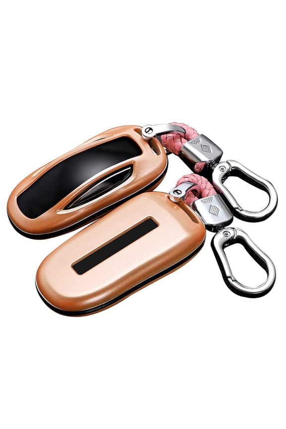 Fit for Tesla Smart Key Cover ABS Plastic Key Protector Shell Fit for Tesla Fit for Model X Keyless Remote Key Case with Keychain